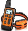 Dog Training Collar; Waterproof Shock Collars for Dog with Remote Range 1640 ft; 3 Training Modes; Beep; Vibration and Shock; Rechargeable Electric Do